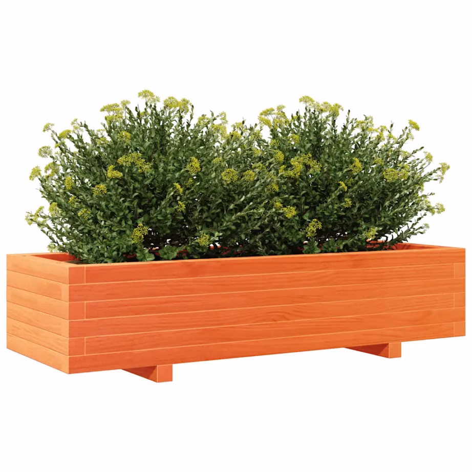 Männipuidust aia taimekast, vahapruun, 110 x 40 x 26,5 cm – 4