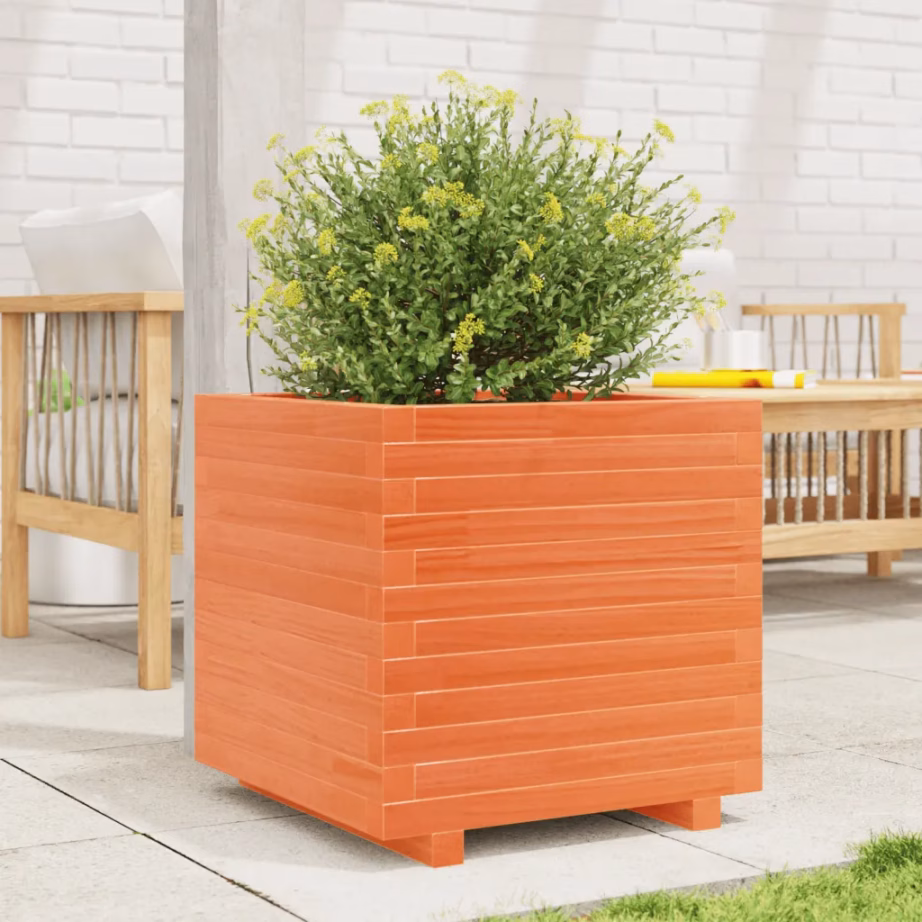 Männipuidust aia taimekast, vahapruun, 50 x 50 x 49,5 cm – 3
