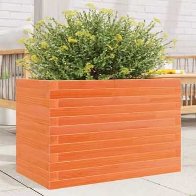 Männipuidust aia taimekast avatud põhjaga, vahapruun, 70 x 40 x 46 cm
