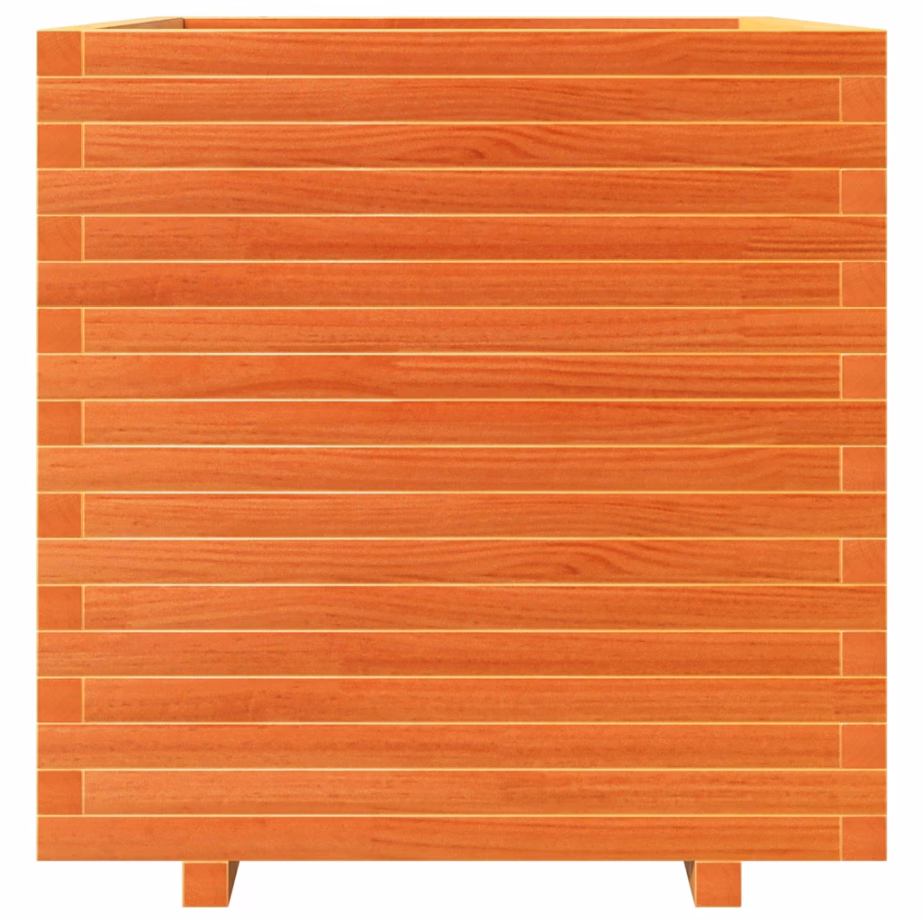 Aia taimekast männipuidust, vahapruun, 70 x 70 x 72,5 cm – 5