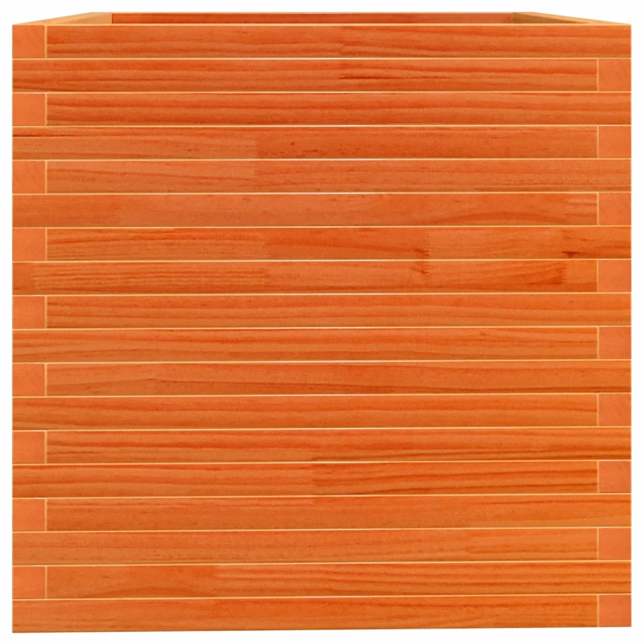 Aia taimekast männipuidust, vahapruun, 70 x 70 x 72,5 cm – 6