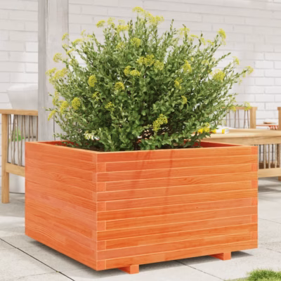 Vahapruun männipuidust aia taimekast, 80 x 80 x 49,5 cm