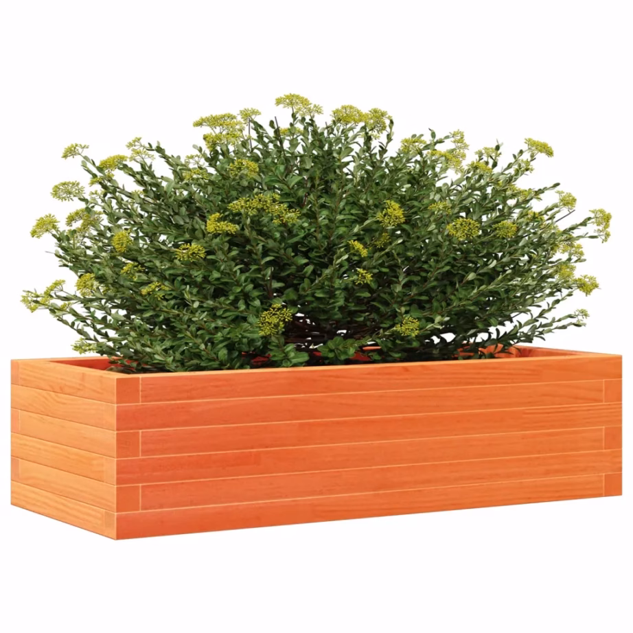 Männipuidust aia taimekast avatud põhjaga, vahapruun, 90 x 40 x 23 cm – 4