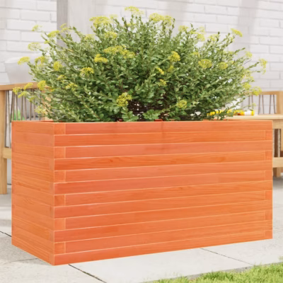 Männipuidust aia taimekast avatud põhjaga, vahapruun, 90 x 40 x 46 cm