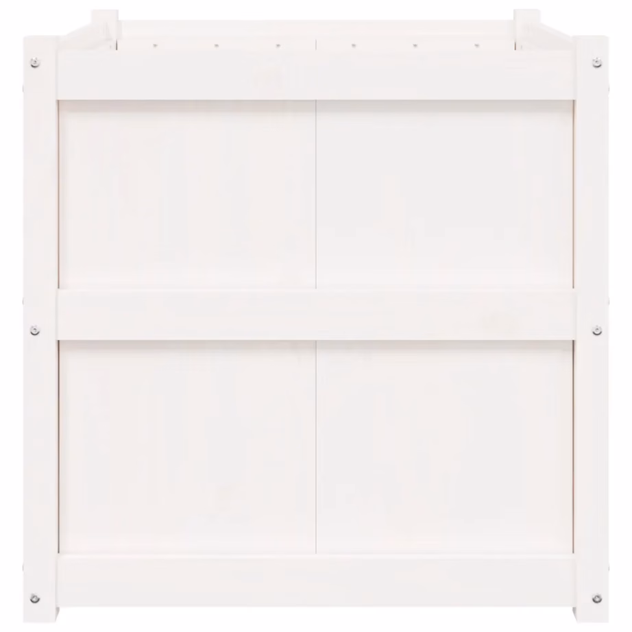 Aia taimekast, männipuidust, valge, 70 x 70 x 70 cm – 6