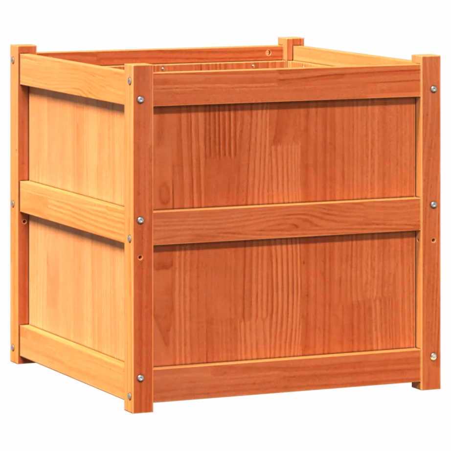 Männipuidust aia taimekastid 2 tk, vahapruun, 60 x 60 x 60 cm – 7