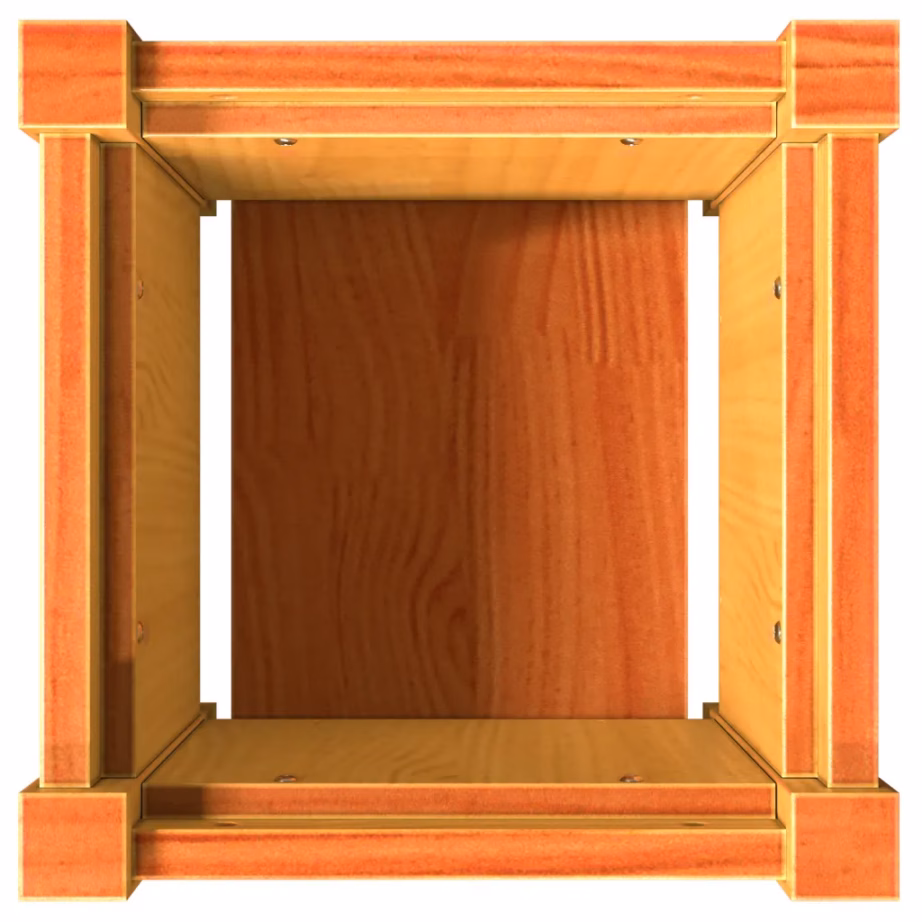 Männipuidust aia taimekastid 2 tk, vahapruun, 31 x 31 x 31 cm – 9