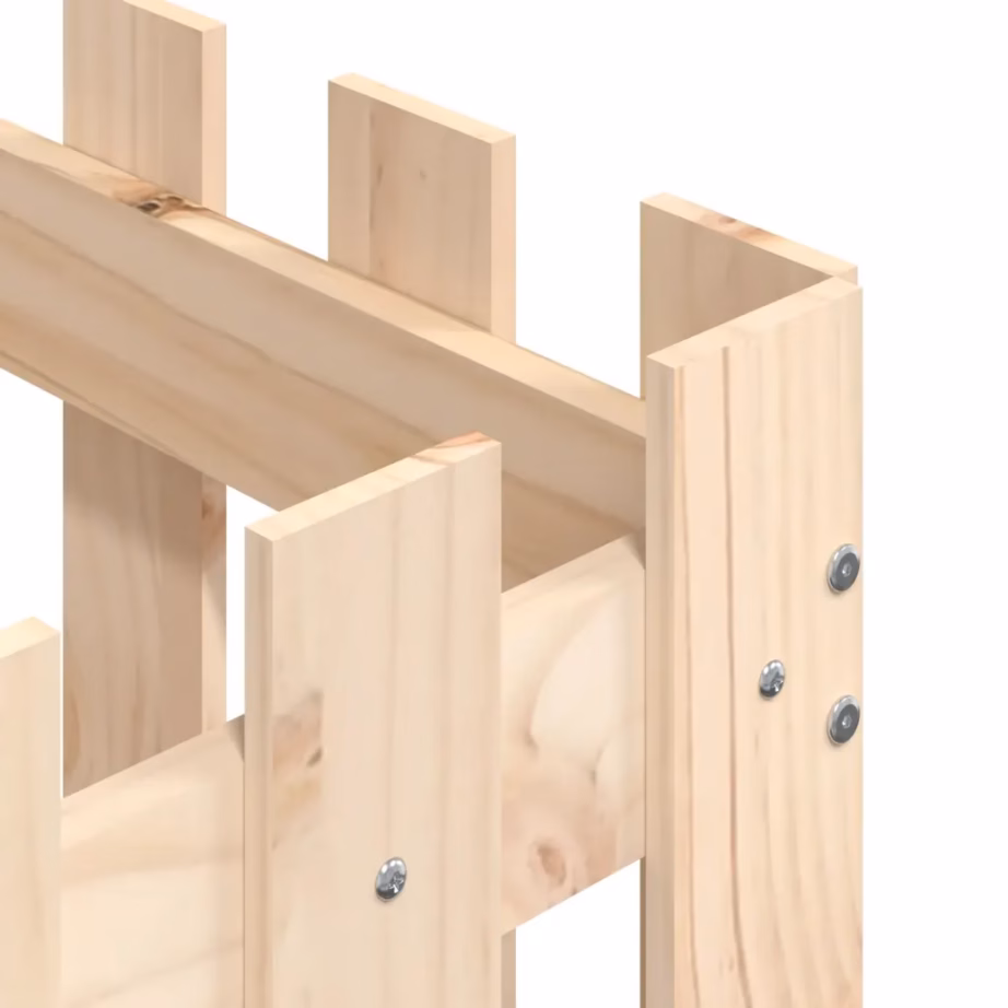 Aiapiirde disainiga puidust taimekast, männipuit, 50 x 50 x 50 cm – 7