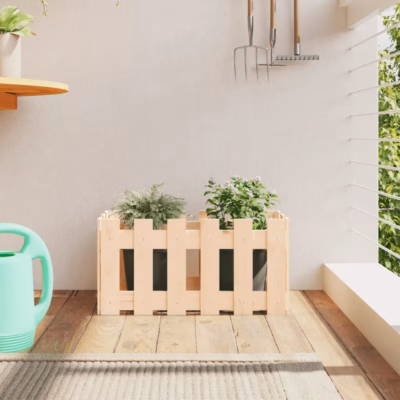 Männipuidust aiapiirde stiilis taimekast, 60 x 30 x 30 cm