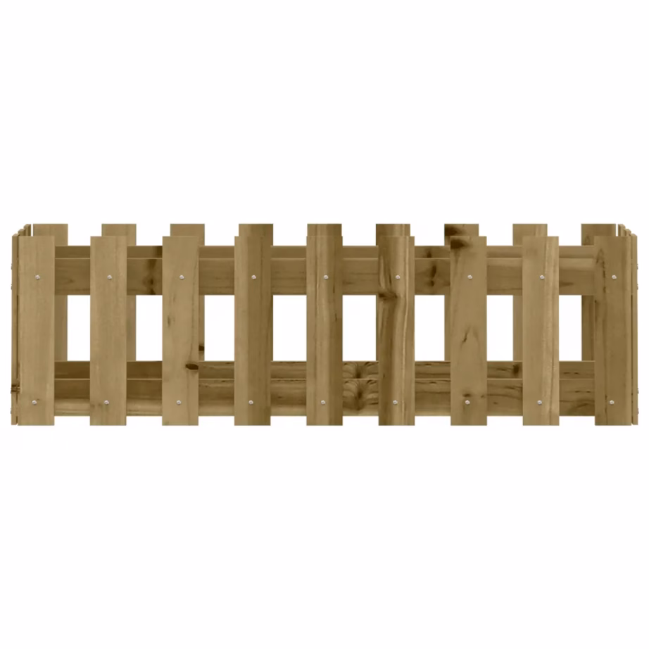 Aia disainiga kõrgendatud taimelava, survetöötlusega männipuit, 100 x 30 x 30 cm, pruun – 5