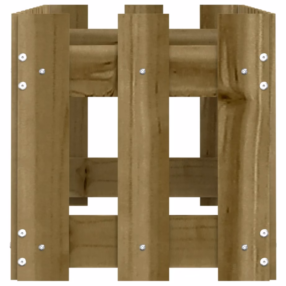 Aia disainiga kõrgendatud taimelava, survetöötlusega männipuit, 100 x 30 x 30 cm, pruun – 6