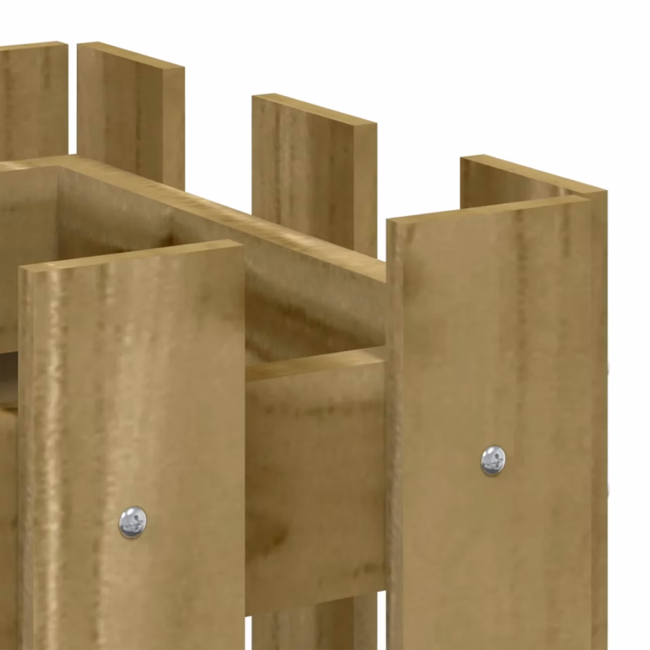 Aia disainiga kõrgendatud taimelava, survetöötlusega männipuit, 100 x 30 x 30 cm, pruun – 7