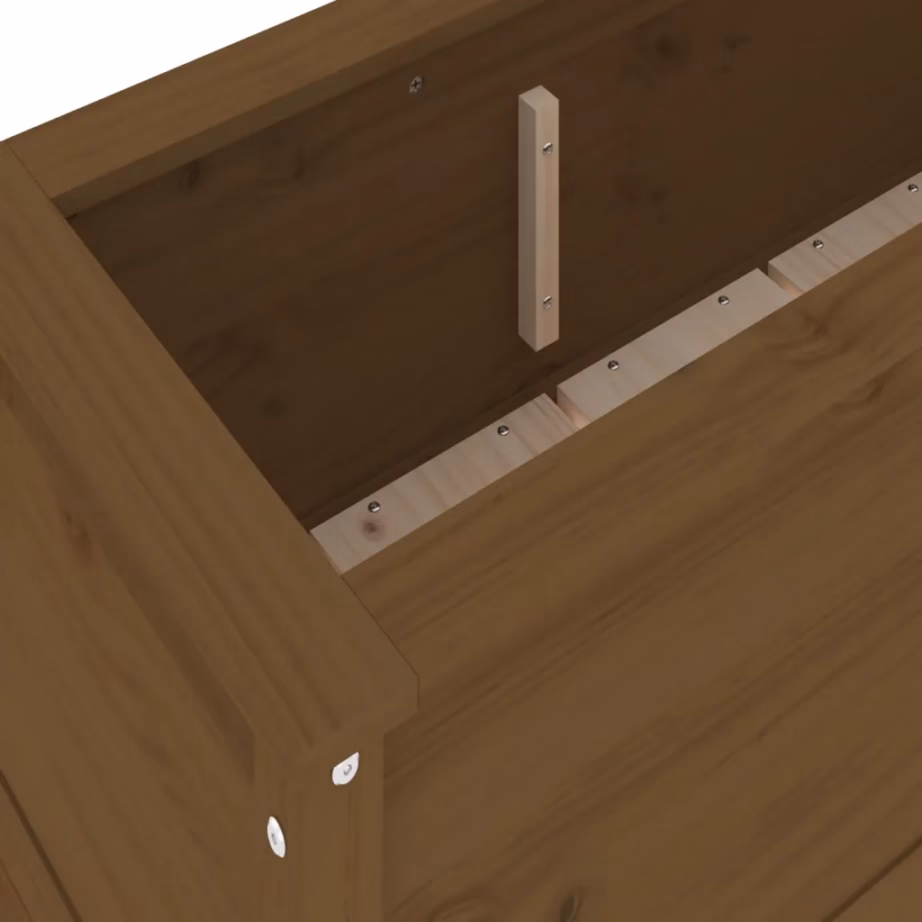 Männipuidust kõrgendatud taimelava aeda ja rõdule, meekarva, 119,5 x 40 x 39 cm – 7