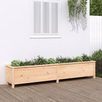 Kõrgendatud aia taimelava männipuidust, 199,5 x 40 x 39 cm