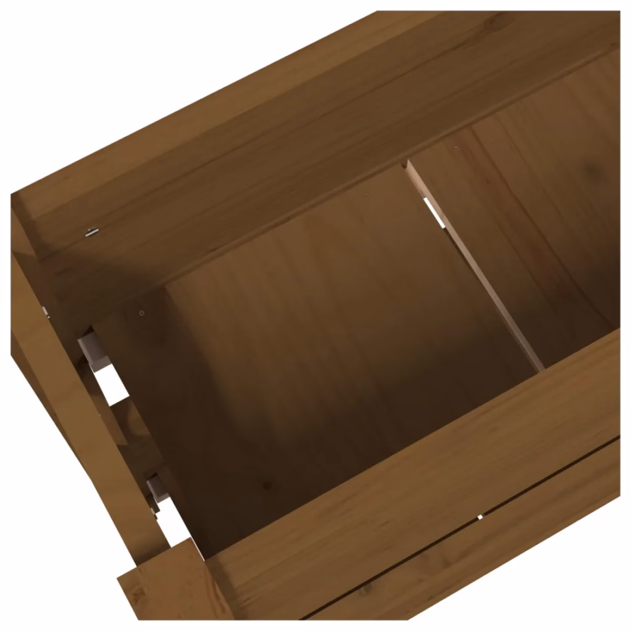 Kahekordne männipuidust taimekast, meekarva, 77 x 25 x 66 cm – 7