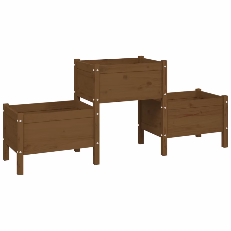 Kolme tasemega taimekast, meekarva männipuit, 178,5 x 44 x 75 cm – 2