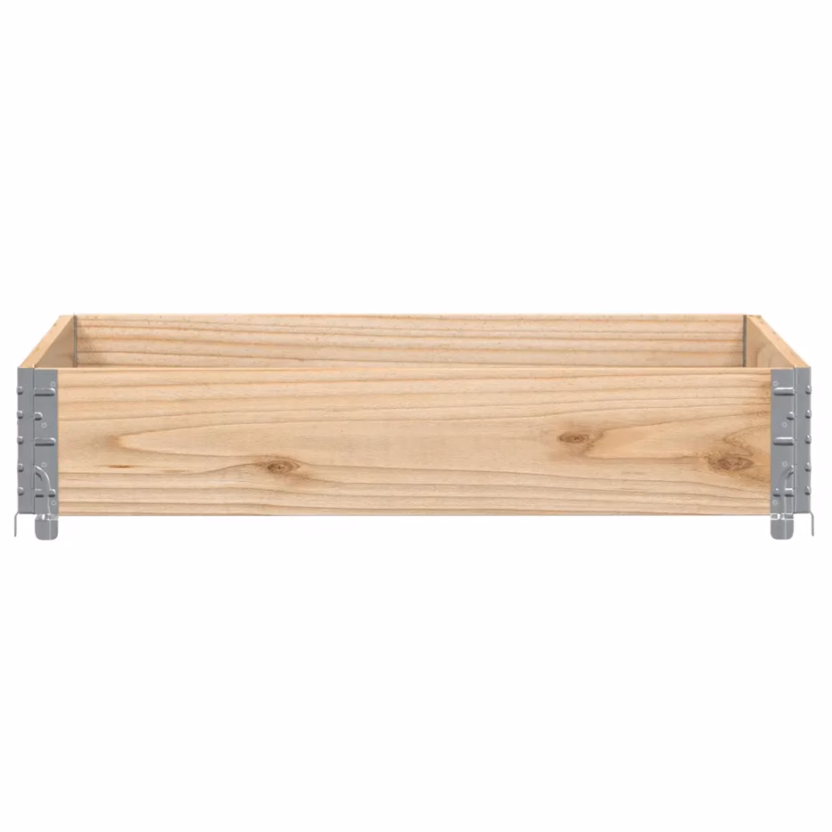 Virnastatav männipuidust taimekast tsingitud nurkadega, 100 x 100 x 21,5 cm – 3