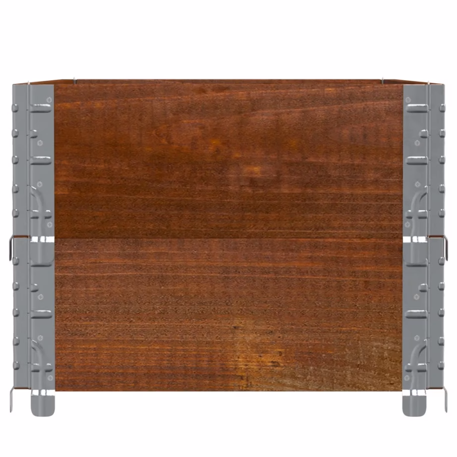 Virnastatav männipuidust taimekast, pruun, 100 x 50 x 41 cm – 4