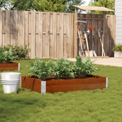 Virnastatav männipuidust aia taimekast, pruun, 120 x 80 cm