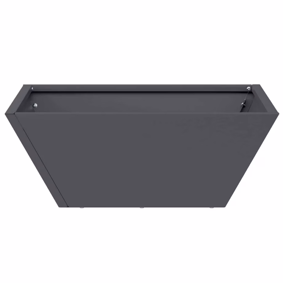 Metallist aiast istutuspotid, 5 tk, antratsiit, 40 x 40 x 15 cm – 6