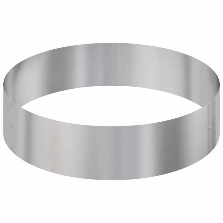 Metallist istutuskast aeda, hõbedane tsinkteras, 90 x 90 x 20 cm – 5