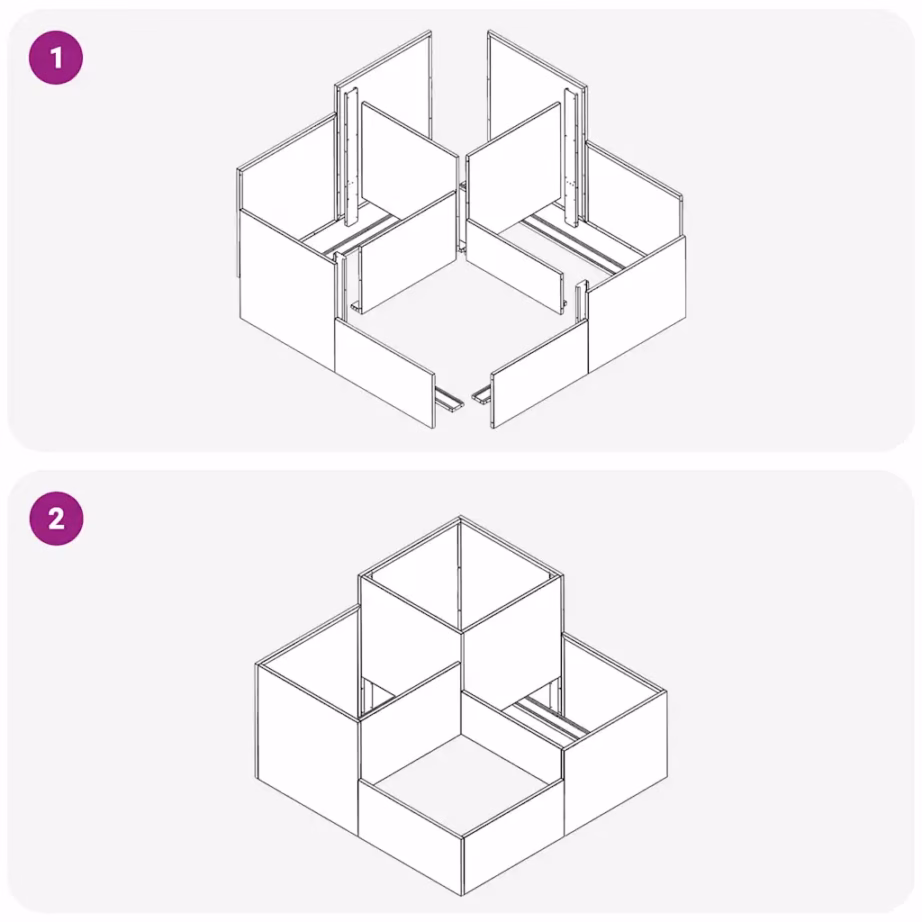 Metallist istutuskast avatud põhjaga, roostevärvi, 100 x 100 x 60 cm – 12