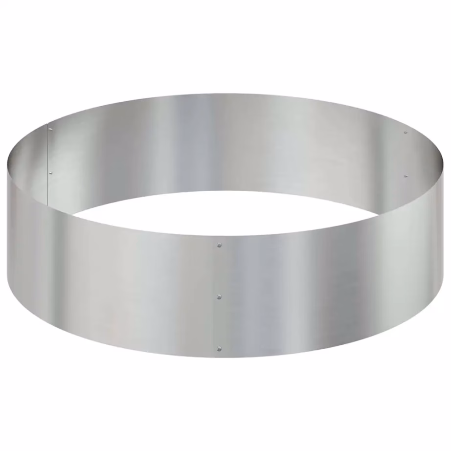 Metallist aia istutuspeenar, hõbedane tsingitud teras, 120 x 120 x 20 cm – 6