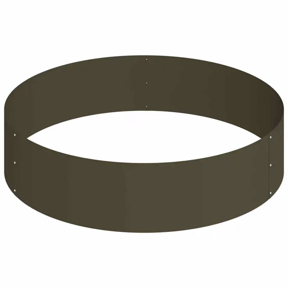 Metallist istutuspeenar aeda, oliivroheline, külmvaltsitud terasest, 90 x 90 x 20 cm – 5