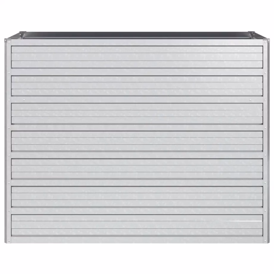 Metallist peenrakast, 100 x 40 x 77 cm, tsingitud teras, hõbedane – 4