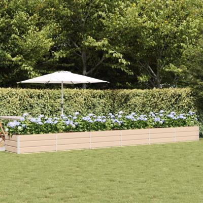 Metallist taimekast 600 x 80 x 45 cm, valge