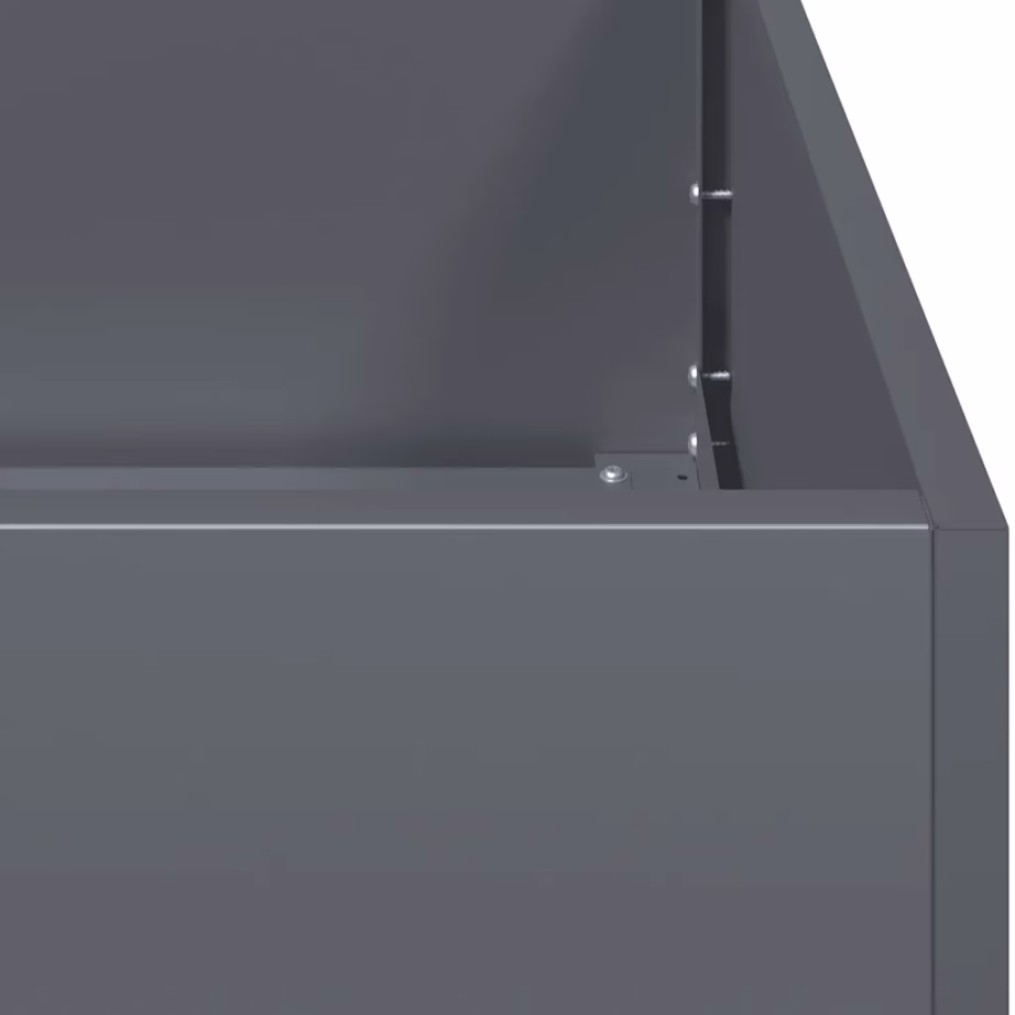 Metallist taimekast antratsiithall, avatud põhjaga, 100 x 100 x 40 cm – 7