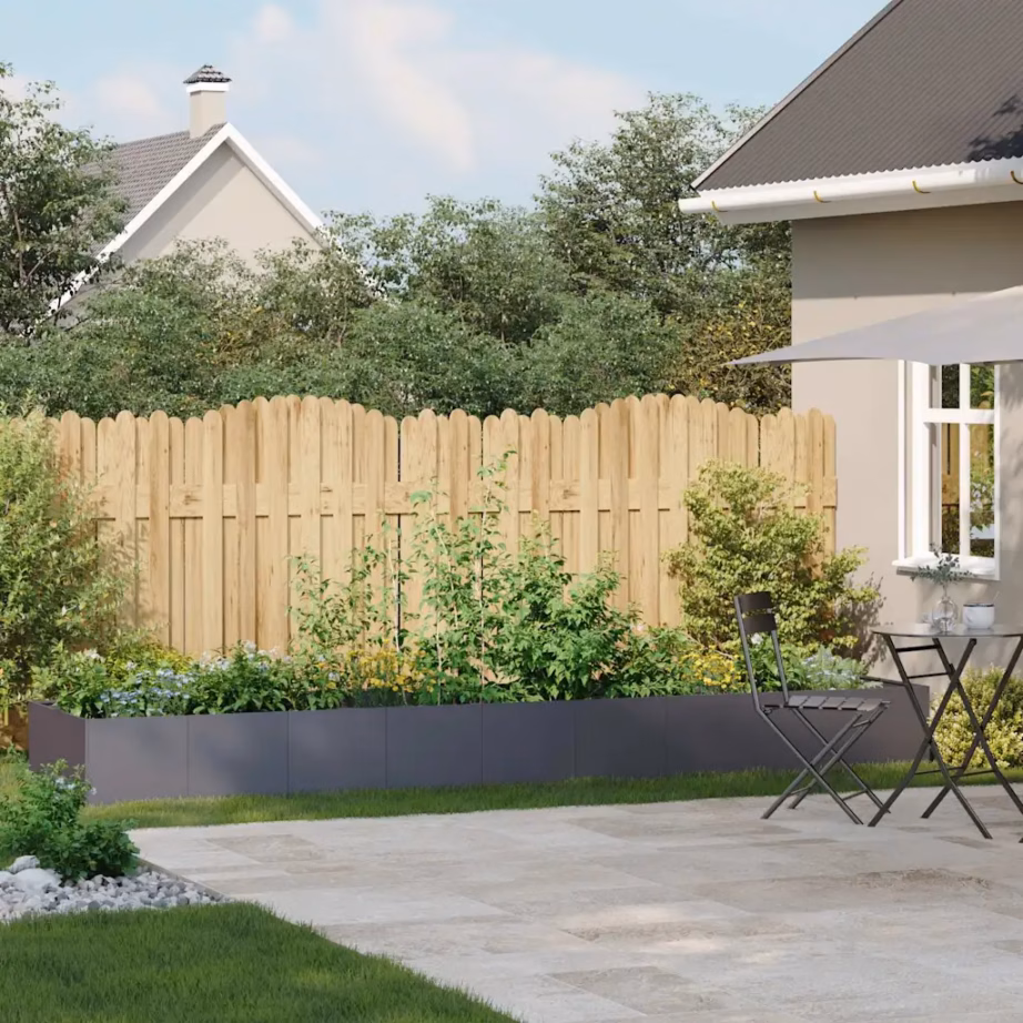 Antratsiithall külmvaltsitud terasest taimekast avatud põhjaga, 360 x 80 x 40 cm – 3