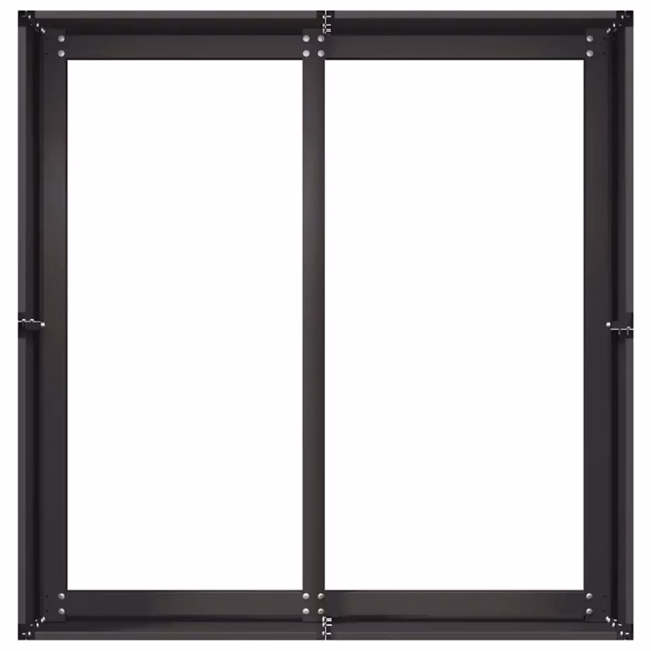 Metallist taimekast avatud põhjaga, must, 80 x 80 x 40 cm – 5