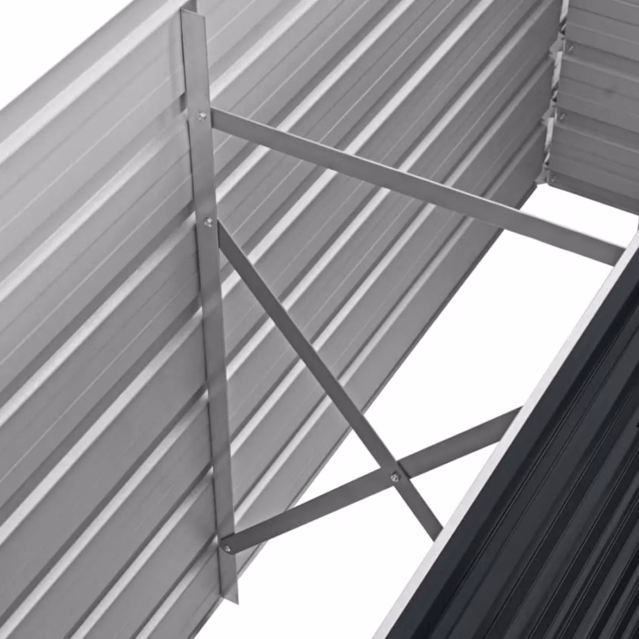 Metallist taimelava aeda antratsiithall tsingitud teras 160 x 40 x 45 cm – 6