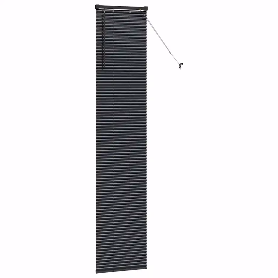 Must alumiiniumist Veneetsia ribakardin, 220 x 40 cm – 5