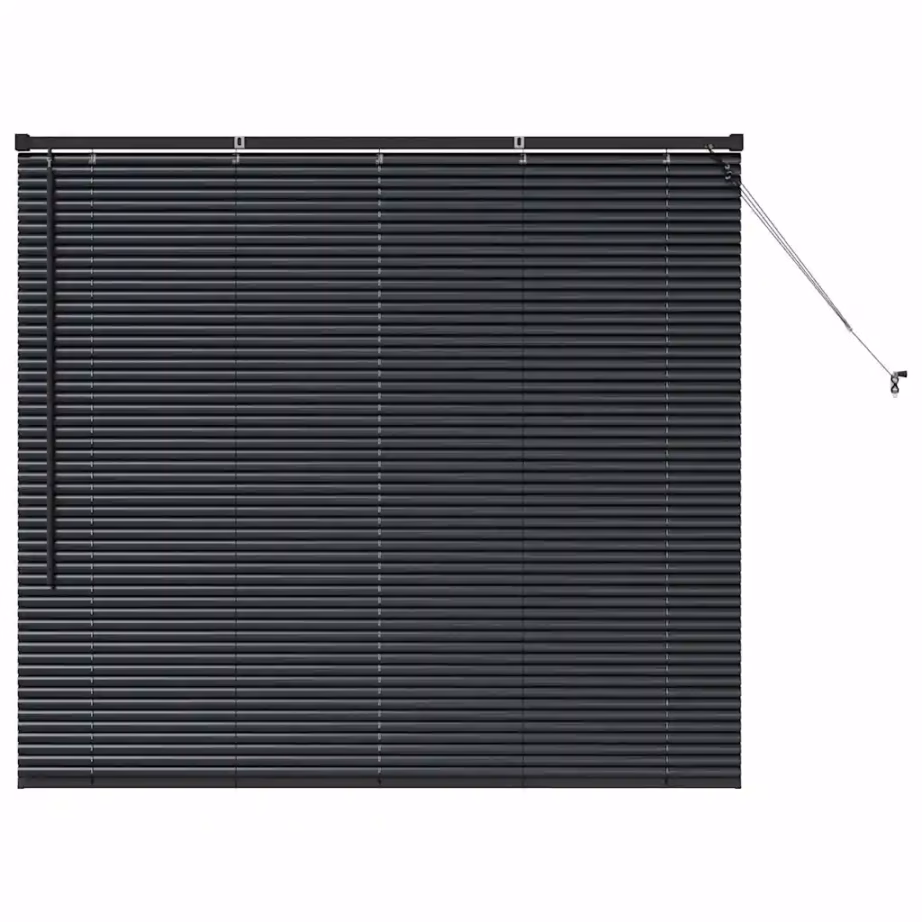 Alumiiniumist Veneetsia ruloo, must, 130 x 150 cm, siseruumidesse - 2