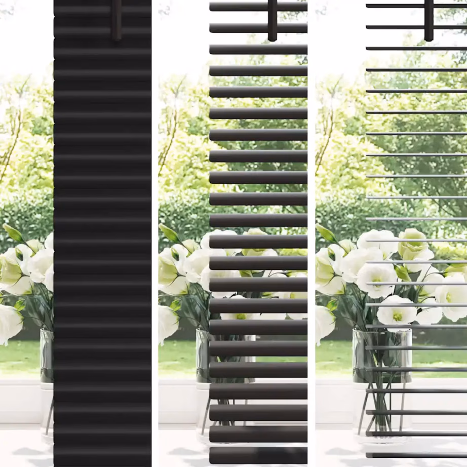 Alumiiniumist Veneetsia ruloo, must, 130 x 150 cm, siseruumidesse - 4