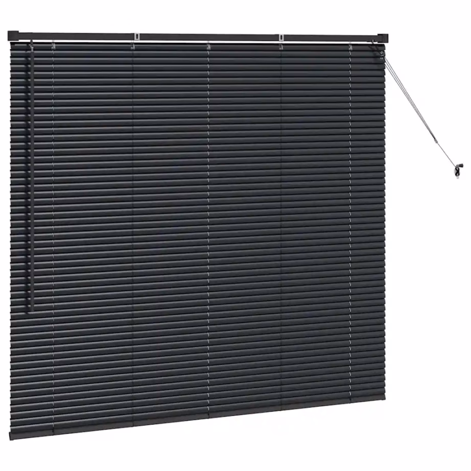 Alumiiniumist Veneetsia ruloo, must, 130 x 150 cm, siseruumidesse - 5