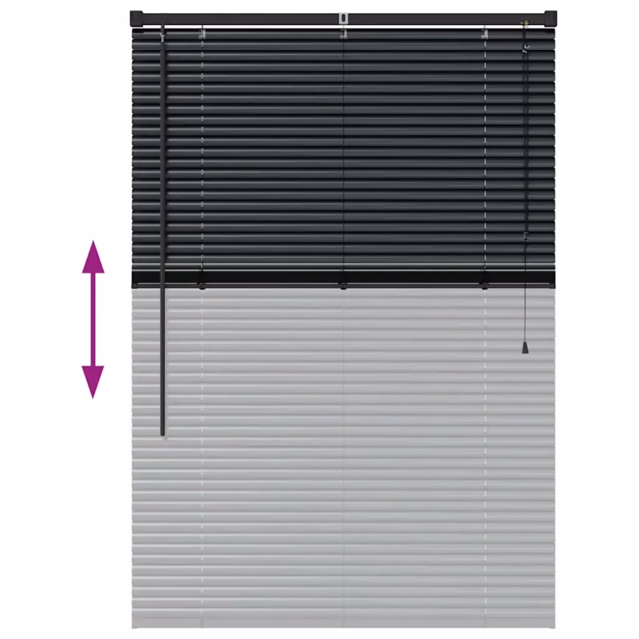 Veneetsia alumiiniumruloo, must, 130 x 90 cm – 12