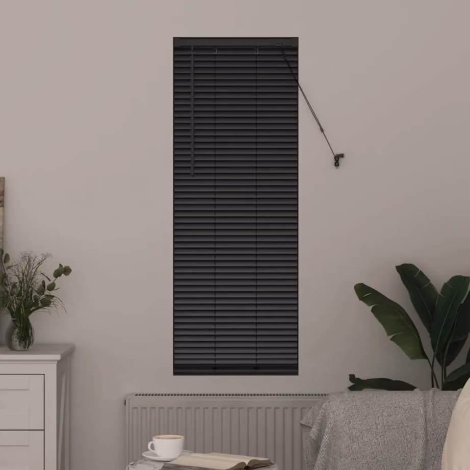 Must alumiiniumist Veneetsia ruloo, 175 x 40 cm – 3