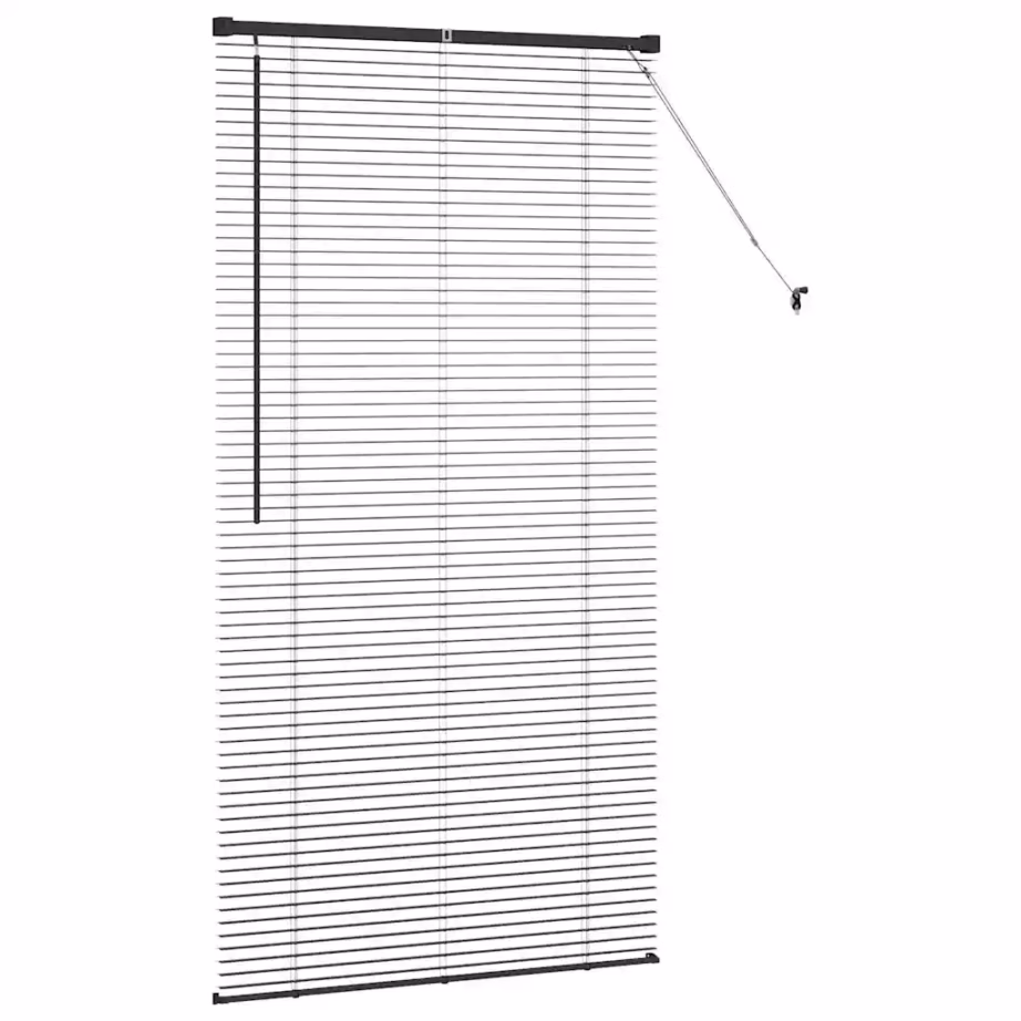 Must alumiiniumist Veneetsia ruloo, 175 x 95 cm – 6