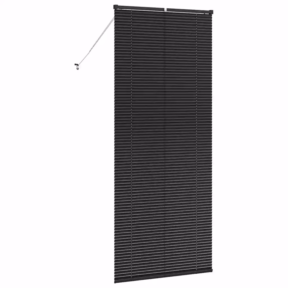 Must alumiiniumist Veneetsia ruloo, 220 x 95 cm - 7