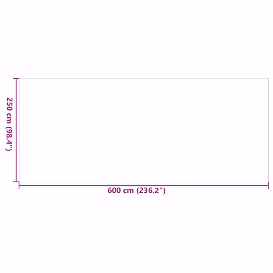 Välivaip ARAKIL, must ja hall, 600 x 250 cm, 50% polüpropüleen – 7