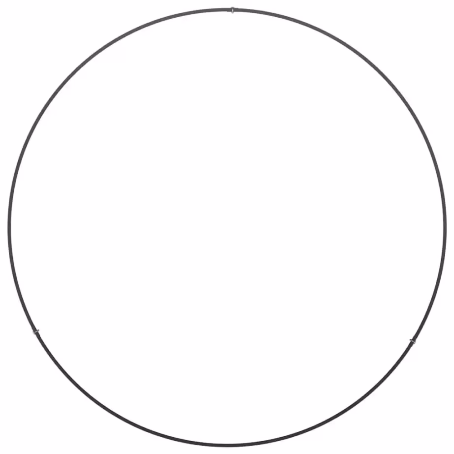 Istutusrõngas aiataimedele, must külmvaltsitud teras, 80 x 80 x 20 cm – 6