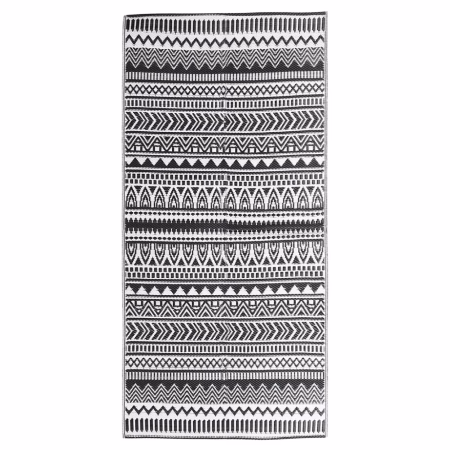 Must jacquard õuevaip ARAKIL, 80 x 150 cm, polüpropüleen – 2
