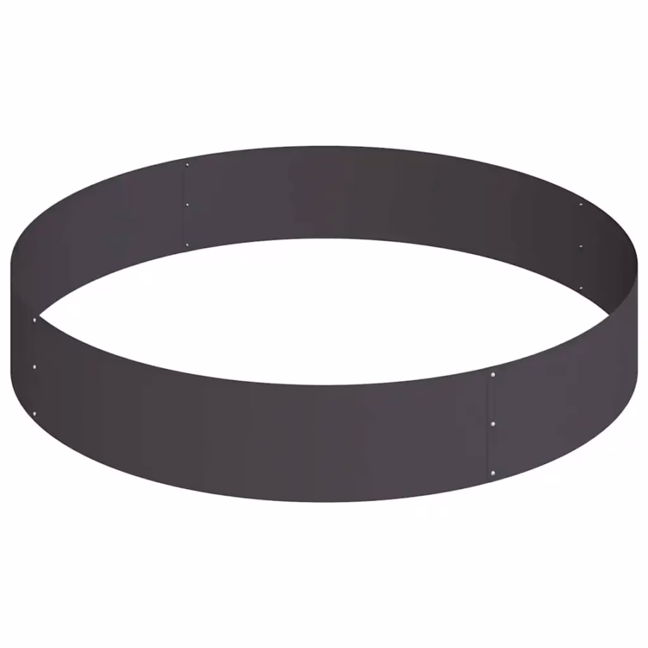 Metallist kõrgpeenar aeda, must, külmvaltsitud teras, 120 x 120 x 20 cm – 5