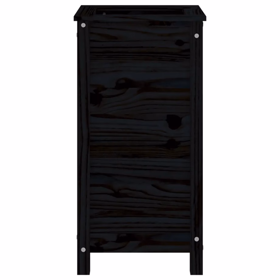 Aia taimekast mustast männipuidust, 40 x 40 x 78 cm – 5