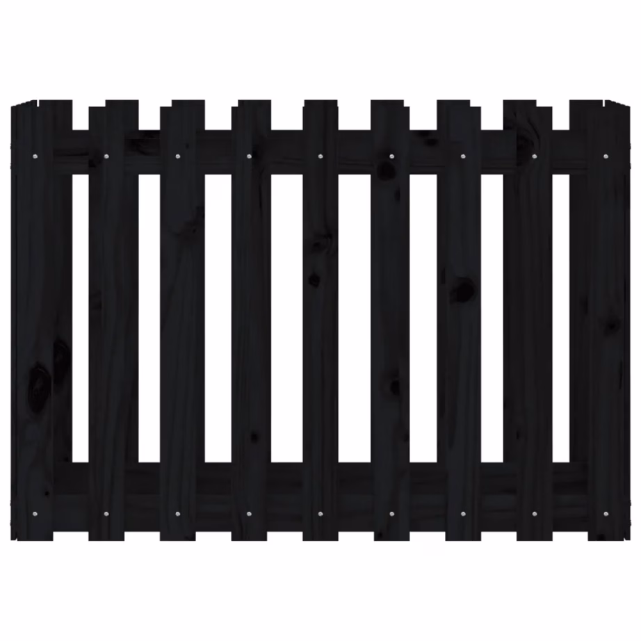 Aediku disainiga kõrgendatud taimelava, must männipuidust, 100 x 50 x 70 cm – 5