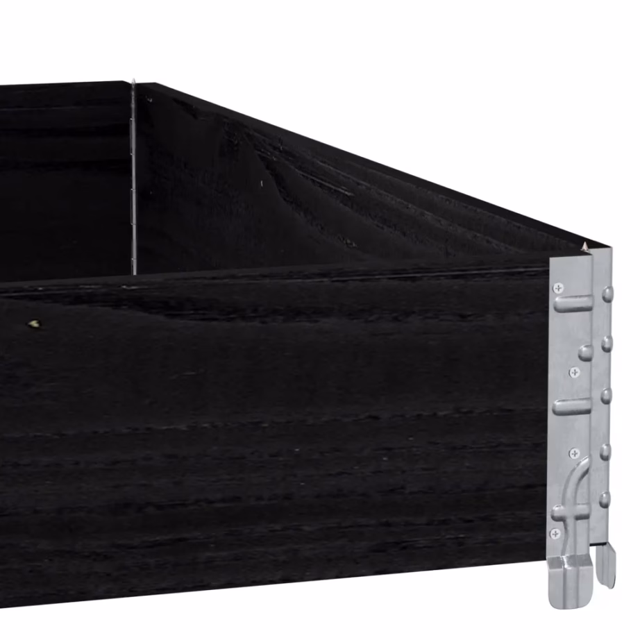 Virnastatav must männipuidust taimekast, 100 x 100 x 21,5 cm – 7