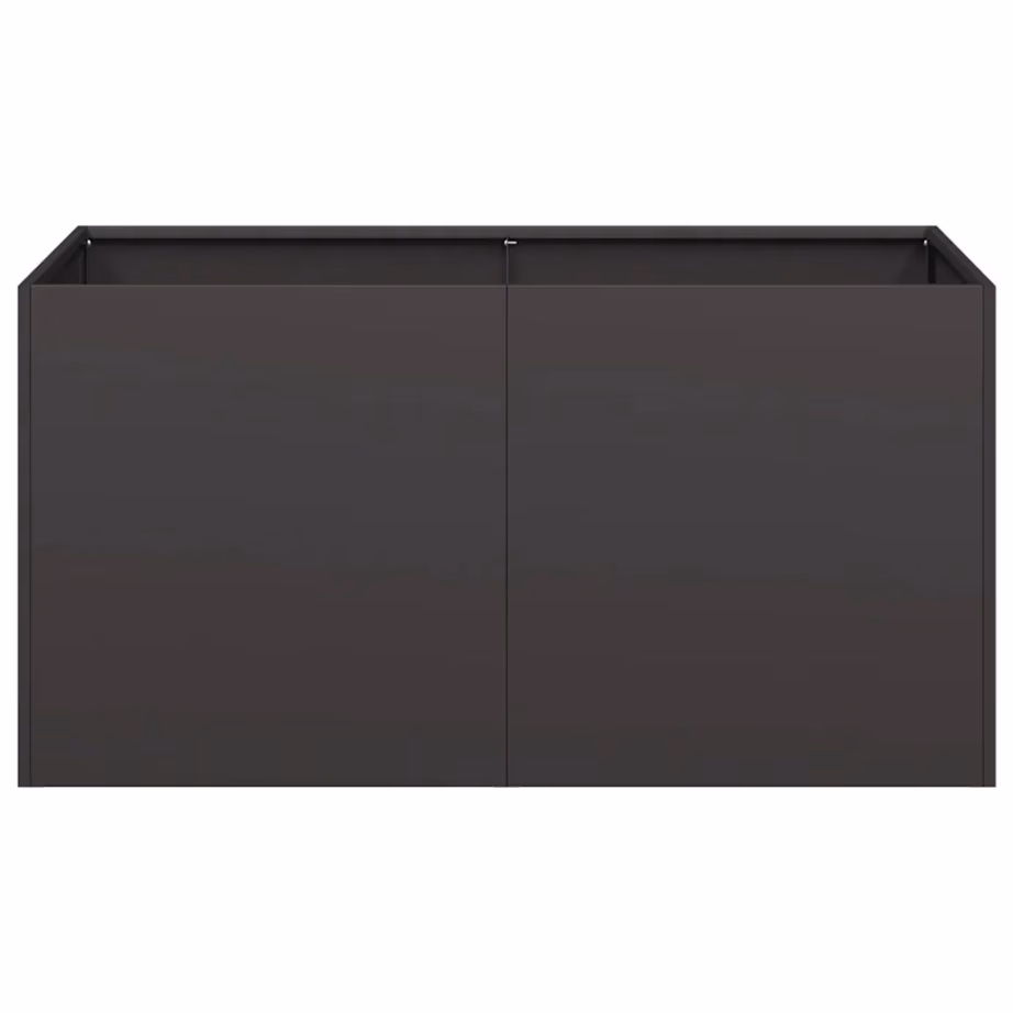 Metallist taimekast avatud põhjaga, must, külmvaltsitud teras, 80 x 40 x 40 cm – 4